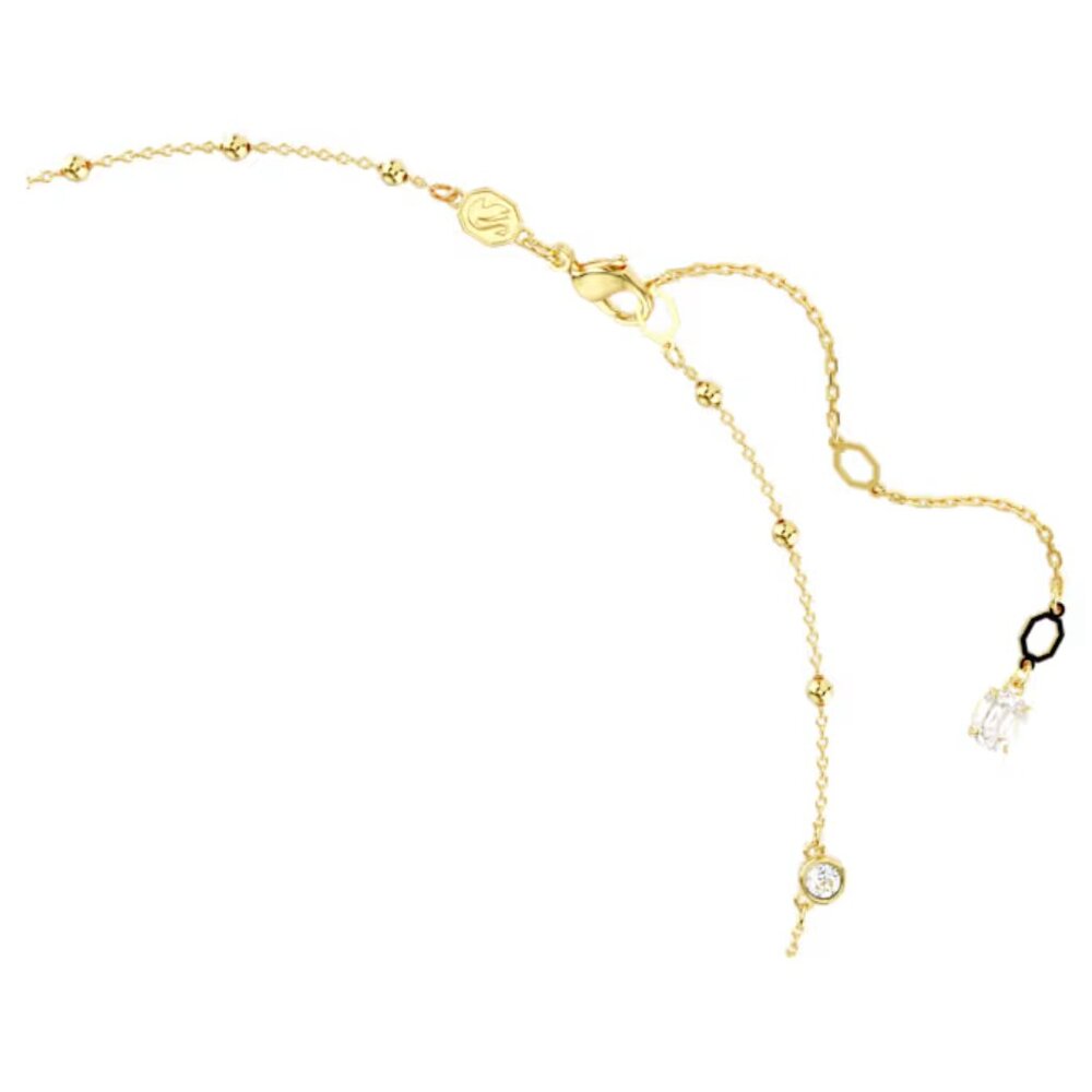 SWAROVSKI Imber necklace Round cut, Scattered design, White, Gold-tone plated - Picture 3 of 11